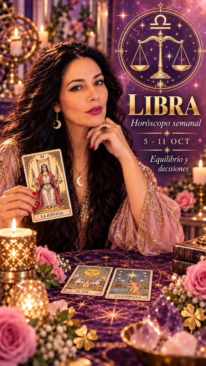 MarisaTarot's tweet photo. LIBRA Horóscopo semanal del 5 al 11 de octubre

Dejas dificultades atrás y una situación empieza a moverse a tu favor. ✨

🎥 Lectura completa: https://t.co/3WQId9MXra

#Libra #Hechizosytarotdemedianoche https://t.co/0NZfHMxrfb