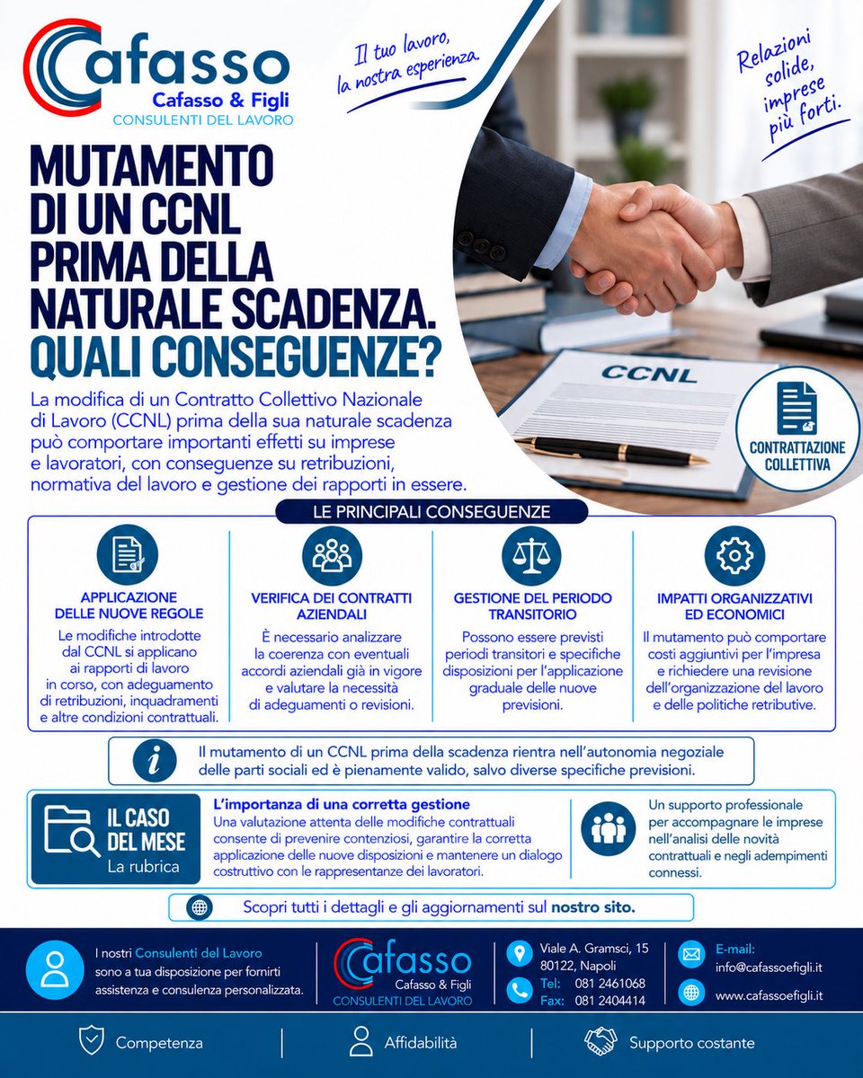 CafassoFigli's tweet photo. MUTAMENTO DI UN CCNL PRIMA DELLA NATURALE SCADENZA: QUALI CONSEGUENZE?

Leggi l’approfondimento completo:
https://t.co/KVhhSySKDf

#CafassoEFigli #CCNL #ContrattoCollettivo #ContrattazioneCollettiva #DirittoDelLavoro #Lavoro #Imprese #Lavoratori #RelazioniSindacali #Consulenti https://t.co/FtEJHP16Im