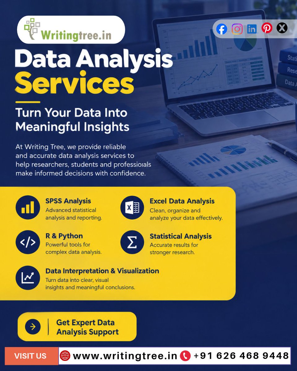 WritingTree1's tweet photo. Turn Your Data Into Meaningful Insights with Writing Tree!
Our Data Analysis Services help you transform raw data into clear, accurate, and meaningful results.

https://t.co/SxlFFdHGuZ
https://t.co/J9FToq9Pij

#WritingTree #DataAnalysis #DataAnalysisServices #SPSSAnalysis https://t.co/Xv218HufoL