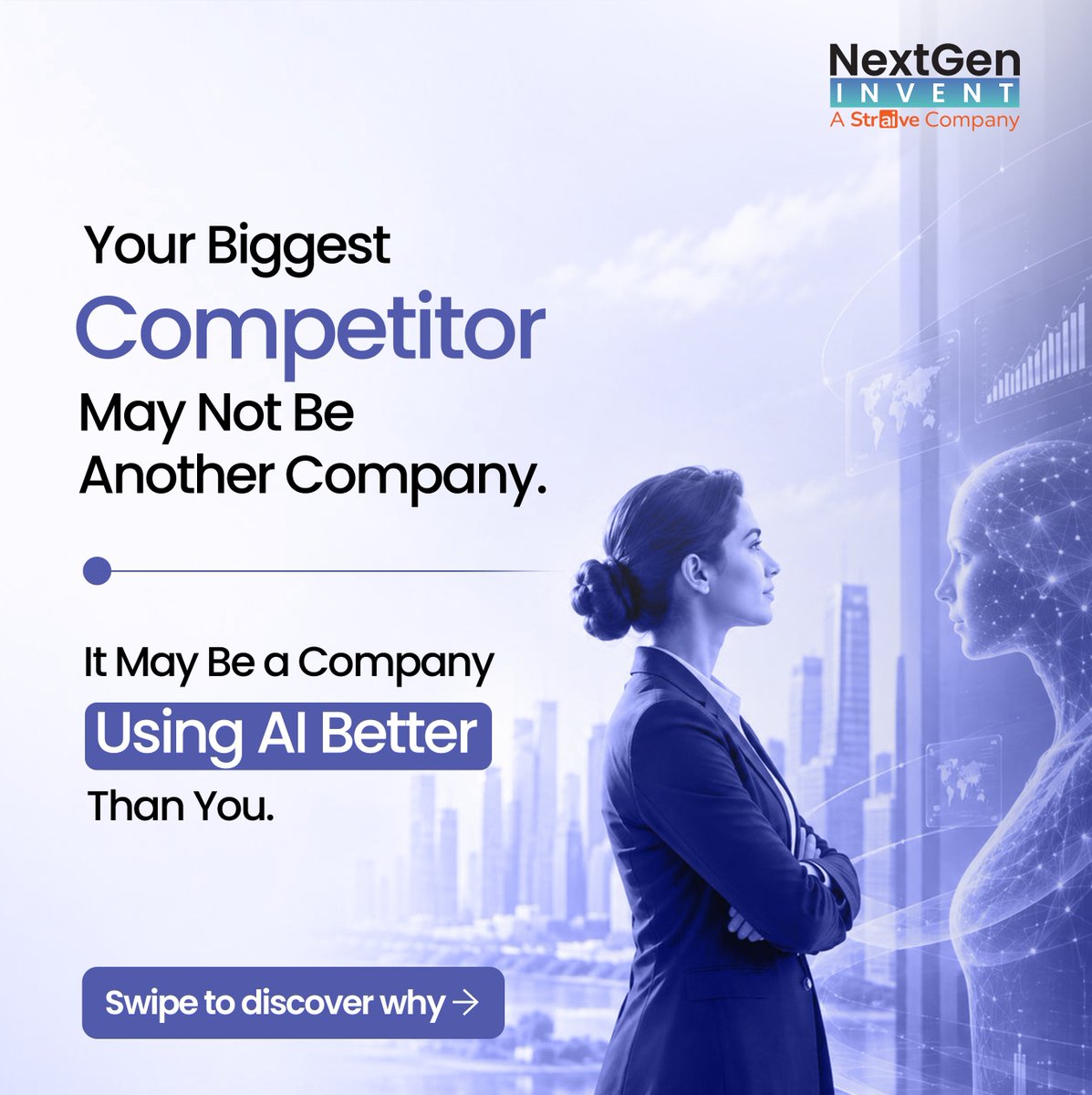 NextGenInvent's tweet photo. Lead the future with AI.
From smarter decisions to intelligent automation, NextGen Invent helps businesses build AI solutions that deliver real value.
๐ Swipe to learn more.
๐ https://t.co/KGy4JvVrCg
#AI #GenerativeAI #Innovation #NextGenInvent #Straive https://t.co/2SXU9l1wg8
