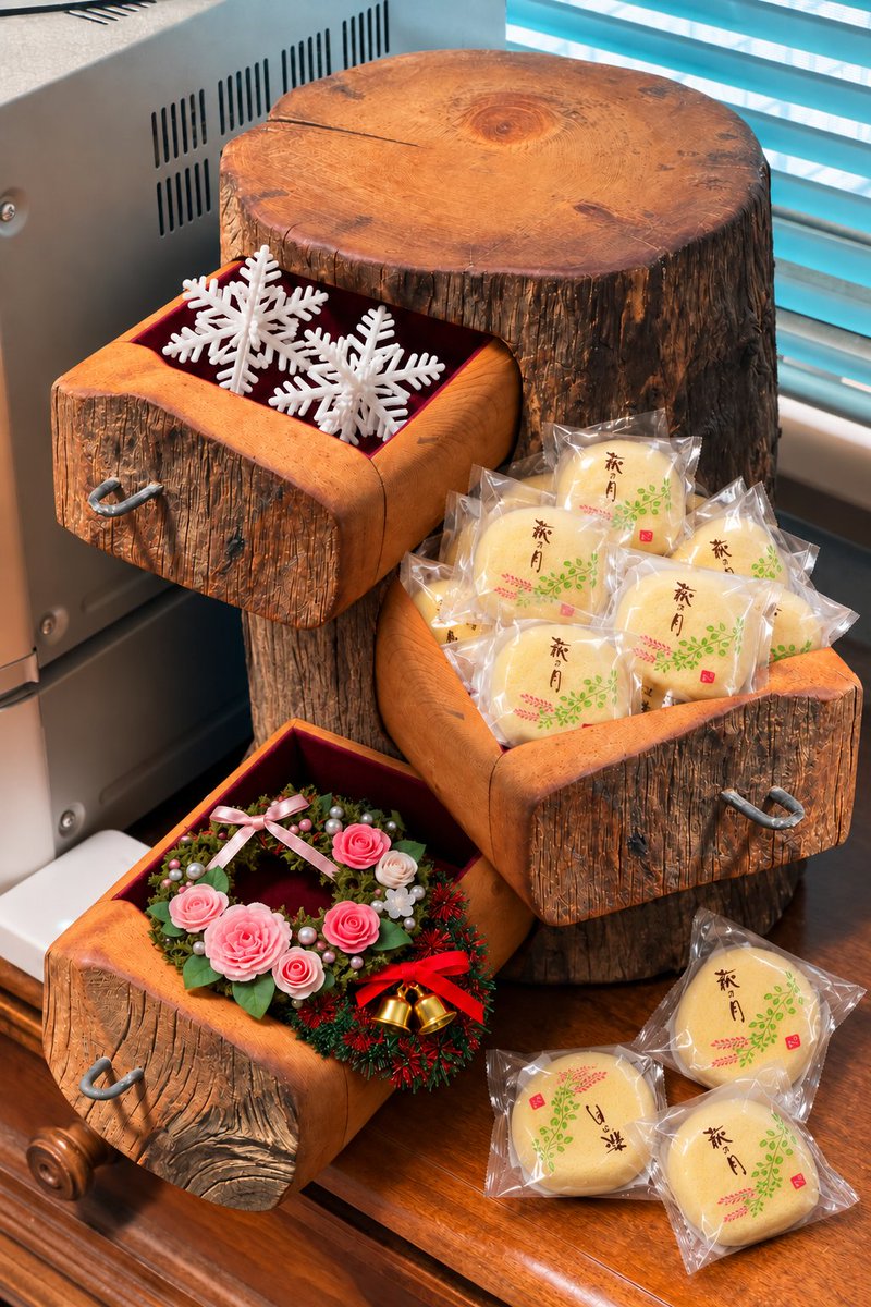 her_santa's tweet photo. @fux2 @hidaneko381031 @erenbkuchiku1 無限萩の月、最高！
ばくばく食べたら俺も夢の標準BMI？😆
…あ、でも、ぶるーめんが
遮光式土器体型になっちゃうかも😂

今回の画像はさすがにAI w

えぇ〜、水戸と八戸も食い道楽になっちゃうのはイヤだなぁ😅 https://t.co/ODkKZ2chVo
