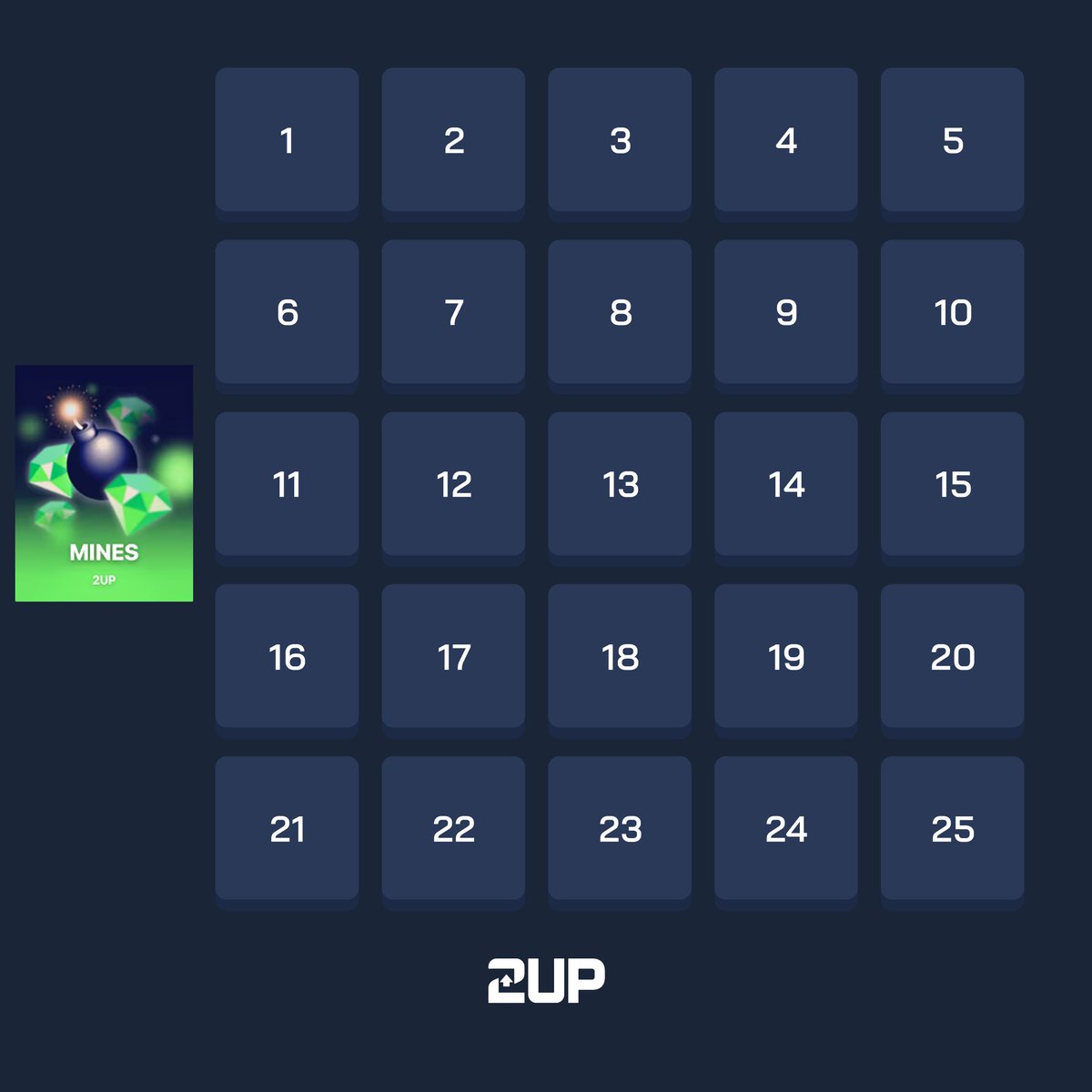 play2upio's tweet photo. 💎 The grid is full of green. Full of hope.
But somewhere there, in the middle row, hope runs out.

Follow @play2upio + tag 3 gambling bros + RT + like + drop your user

One people will be randomly selected. Only ONE answer will be accepted.

⚠️ Withdrawls are subject to terms and conditions.