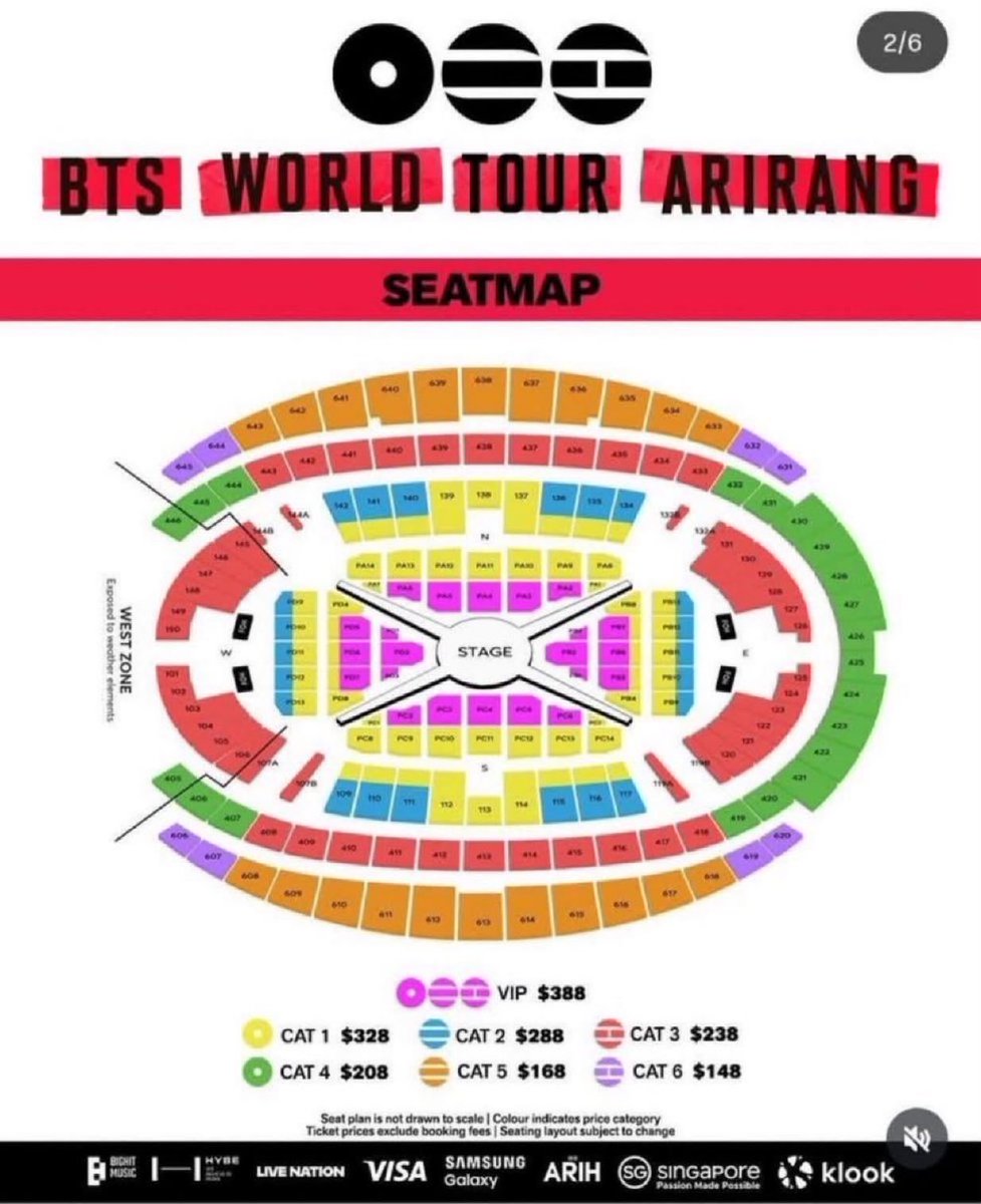 Vervepass4l's tweet photo. [WTS]

BTS ARIRANG in singapore / SG📍

Options:
3x VIP PC4
2x CAT1 PA11

side by side
foreigners can buy also
DM📥
#방탄소년단 #BTS
#BTS_WORLDTOUR_ARIRANG_SINGAPORE
#BTSinSG
#BTS_WORLDTOUR_ARIRANG https://t.co/eIsPPdLEKL