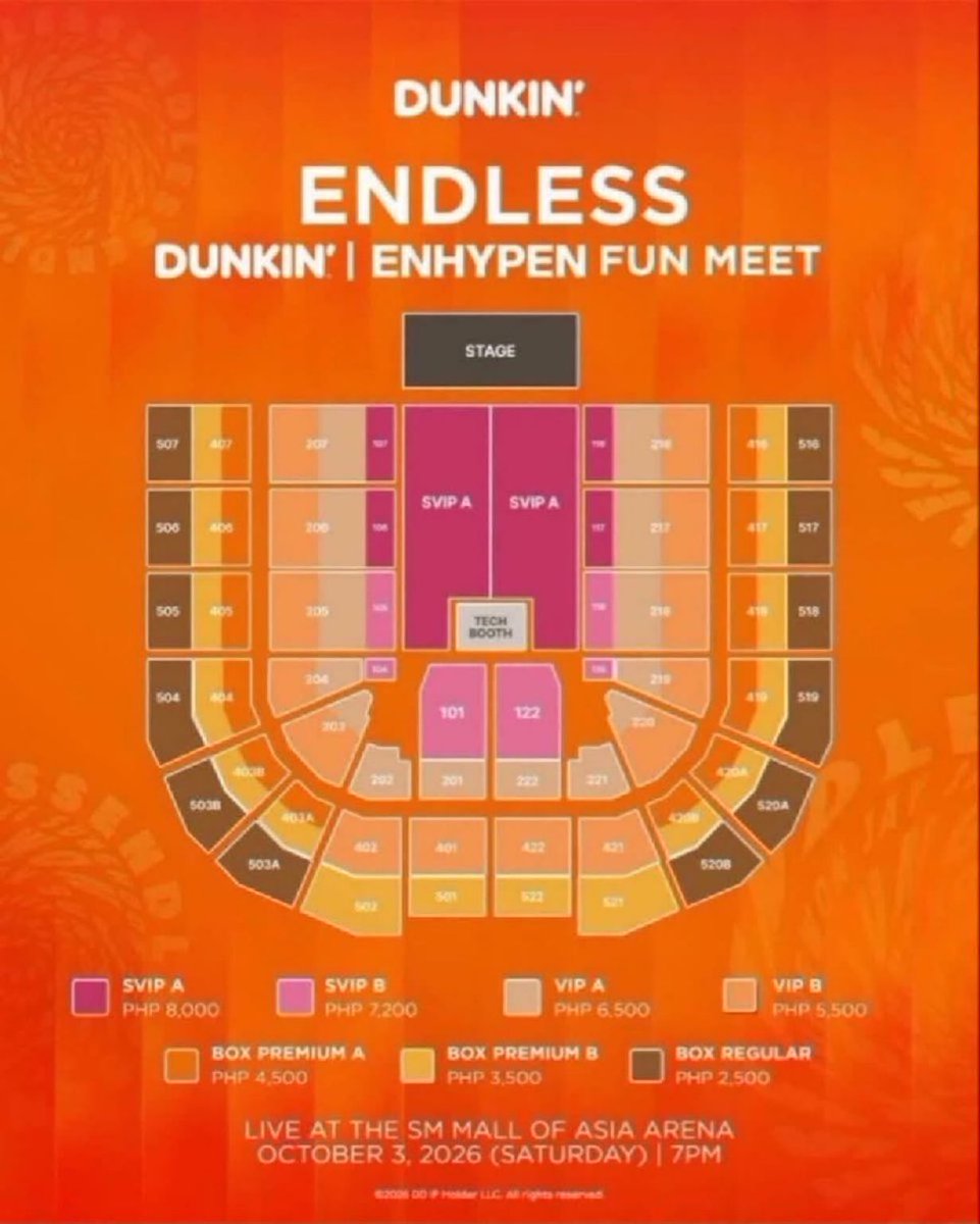 Vervepass4l's tweet photo. WTS LFB ENDLESS DUNKIN' ENHYPEN Fun Meet

Available:
• SVIP A
• VIP B
• BOX PREMIUM

side by side
Foreigners can buy also
DM po📨
#DunkinPH_ENDLESS #ENDLESSFunMeet #ENHYPEN https://t.co/ebJx1wfhIt