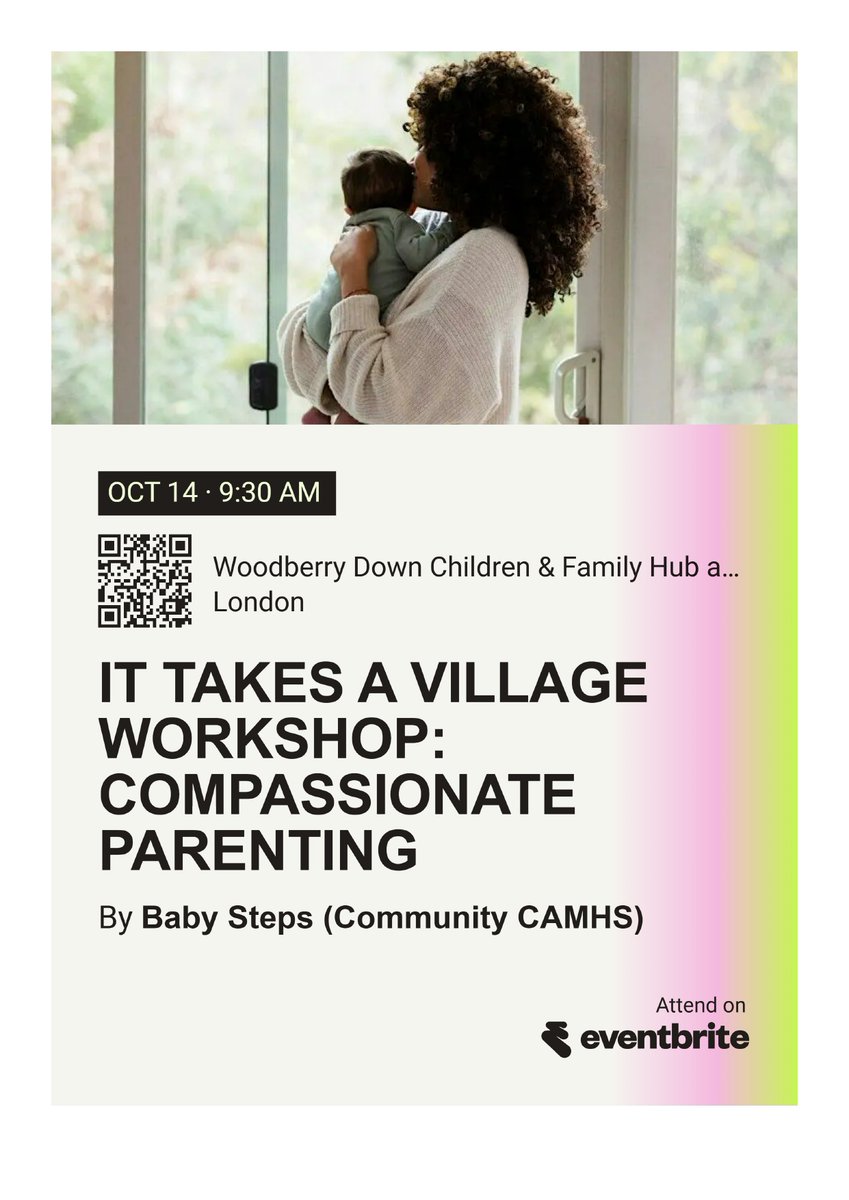 HackneyFIS's tweet photo. Bonding with Your Baby
  - Location: Woodberry Down Family Hub
You can book your places using the following links:

  - Bonding with Your Baby: https://t.co/ftrUVi3U2v
  - Compassionate Parenting: https://t.co/JXyz7KJ1NR https://t.co/J0emF6U9me