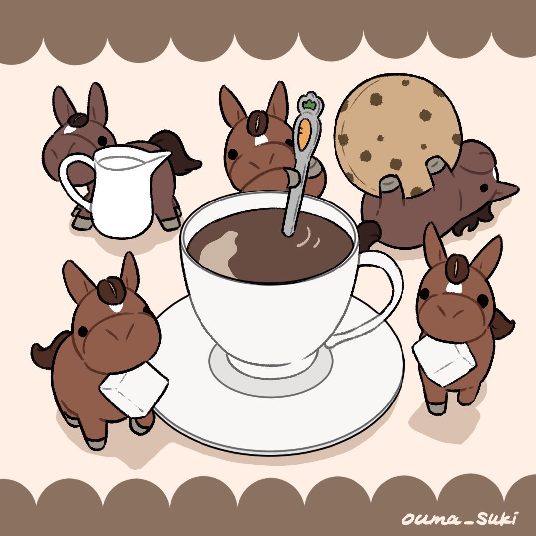ouma_suki's tweet photo. コーヒーの日☕️
みなさんはミルク＆角砂糖入れる派ですか？ https://t.co/cgJsFH4XS4