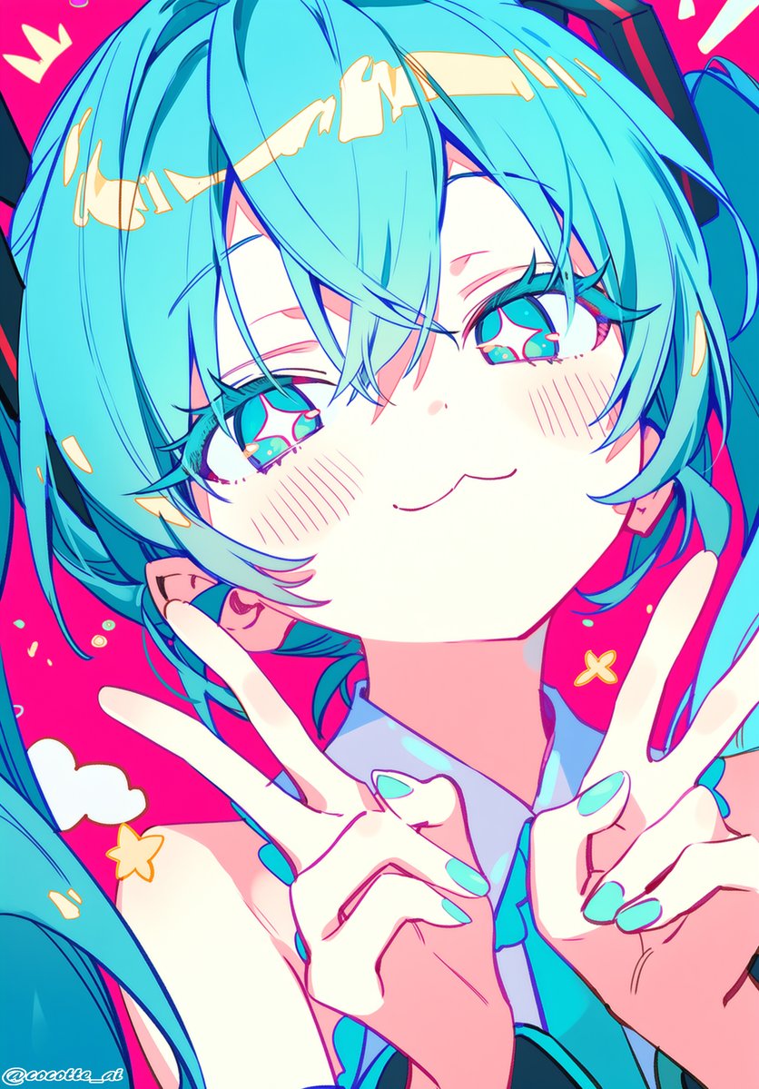 cocotte_ai's tweet photo. #初音ミク　💚❤✨ https://t.co/JzeWQ5JFkd