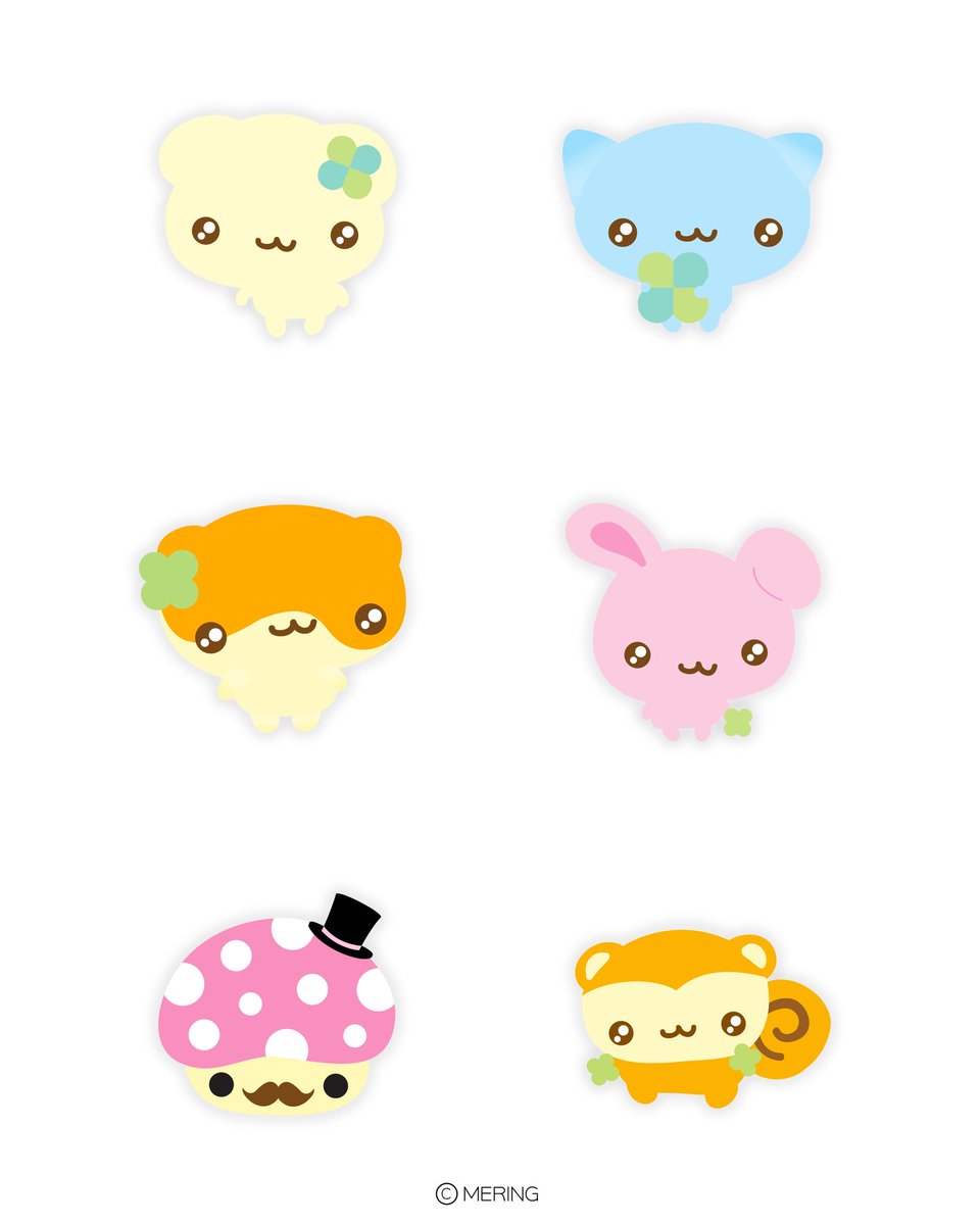 MERING_JP's tweet photo. クローバーフレンドのアイコンをプレゼント🍀🍄友達になりたい子をSNSやLINEのアイコンにしてみてね☆* https://t.co/yMJFymhKWa