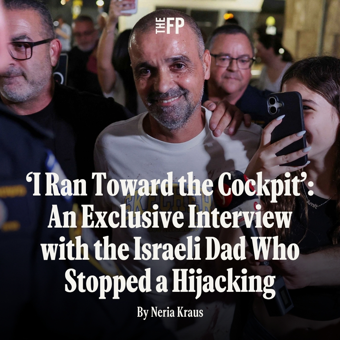 TheFP's tweet photo. Yaniv Hayoun was on a flight from Dubai to Israel with his family when one of the co-pilots stabbed the other and sent the plane into a nosedive. He told The Free Press what happened next.
