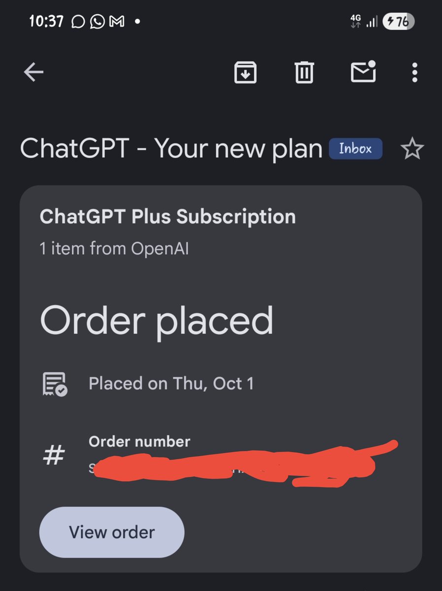 favourNdukwe11's tweet photo. IF YOU USE CHATGPT DO THIS NOW!

CHATGPT is giving 1 month free offer worth (NGN 31K) and you can get it for just (35 NGN), probably a new month offer

How to get the free sub

- log in your account via browser 
- look below near your profile,  you'll see "claim offer "
- click on it and get pay through card

Then you get your free sub for a month 

NOTE: this is a limited time offer so you might as well want to do it immediately, Also this isn't applicable to all accounts so Goodluck.