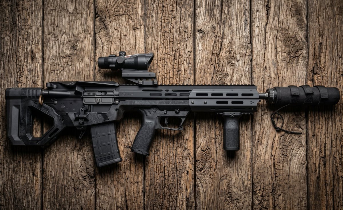 SRUGBB's tweet photo. The evolution of the bullpup platform. This SARB15 setup is running the compact KENTRI 3.5 short buffer system, allowing the use of a standard  AR15 BCG. The result? Reliable cycling and a rock-solid lockup, now achievable in a ridiculously compact footprint. High compatibility meets extreme maneuverability. It's not just compact; it's capable.

#SARB15 #KENTRICore