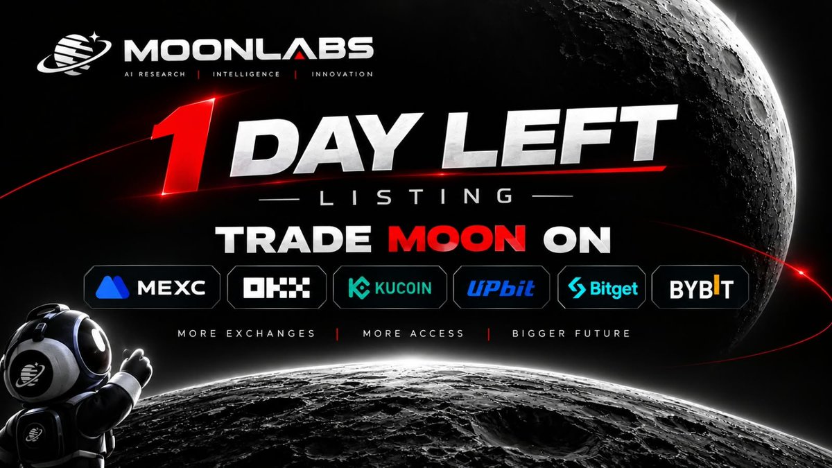 Moonlabsbsc's tweet photo. $MOON 将在不到 24 小时内上线 #Binance #Bybit #OKX #Bitget #Mexc #Upbit #Kucoin

立即参与预售：
🌐 https://t.co/vkMWwX2dSF

或向以下地址发送至少 0.1 BNB：0x06a74bE5C2DC497f239aF632116Aa861336d8CD8

PancakeSwap
https://t.co/LrsOcd24VI

🟢 OKX
https://t.co/J2RosY2lN9
🟢 KuCoin
https://t.co/8gbYTO66Ta
🟢 MEXC
https://t.co/0XqcQRnCZi
🟢 Upbit
https://t.co/EVjBoTciAm
🟢 Bitget
https://t.co/pR4t9FXhp0
🟢 Bybit
https://t.co/rscqdTB47K

提交您的 BNB 地址
点赞并转发 📌
随后您将获得 7,500,000 枚 $MOON 代币空投