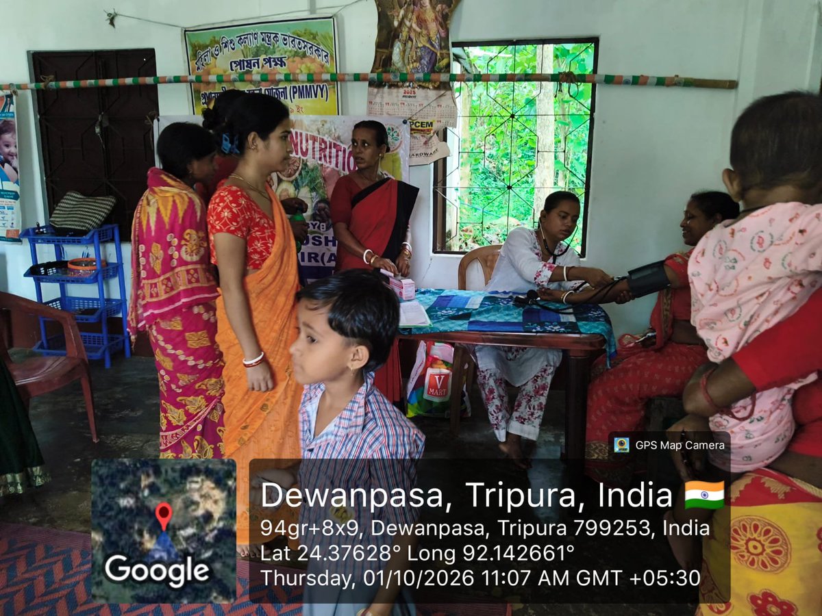 DHFWSN's tweet photo. VHND Programme at shishu tirtha Awc under dewanbasha, Dharmanagar on 0110/26. https://t.co/p7vyI6SkJh