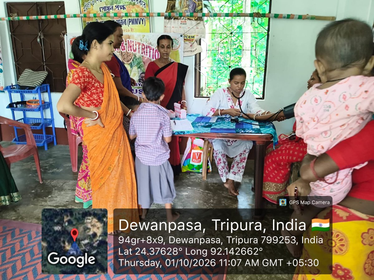 DHFWSN's tweet photo. VHND Programme at shishu tirtha Awc under dewanbasha, Dharmanagar on 0110/26. https://t.co/p7vyI6SkJh