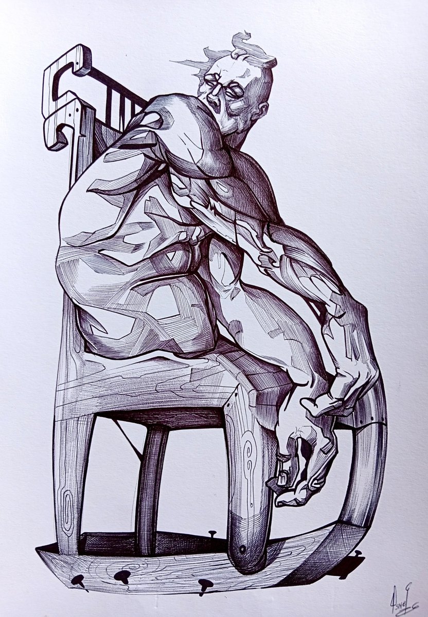 EstevezOsm51358's tweet photo. "Hombre - objeto"
bolígrafo sobre cartulina
#osmelarte #drawing #ink #ballpointpen https://t.co/OR0a1lkKyg