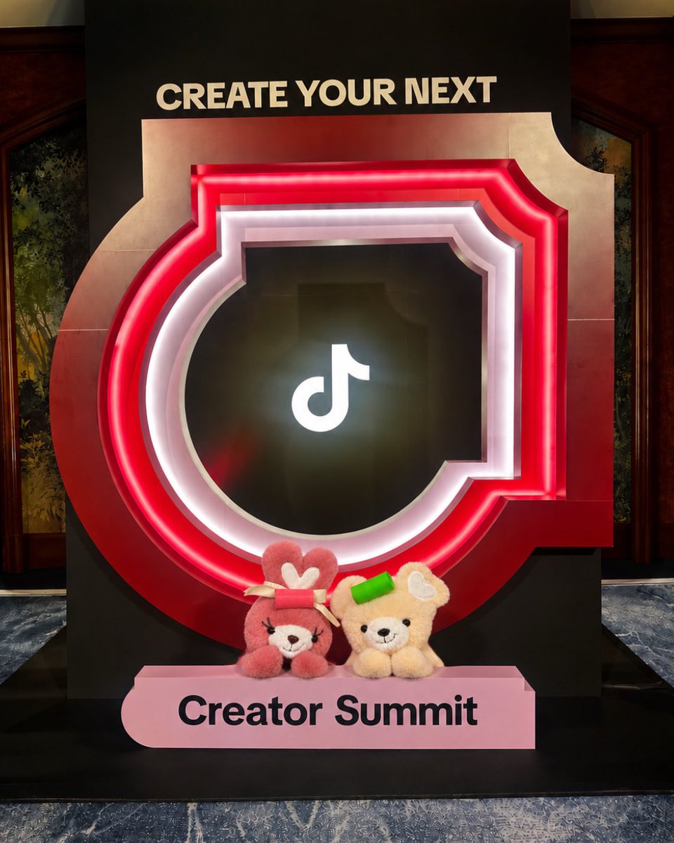 pupu_original's tweet photo. TikTok Creator Summit Japan 2026 ✨ たくさんのクリエイターの方と出会えて、 とっても刺激的で楽しい1日でした🥹✨
これからもププらしく、たくさんのワクワクをクリエイトしていきます🧸🌈💗頑張るぞ〜！✨ https://t.co/ZDmMHVMt5E