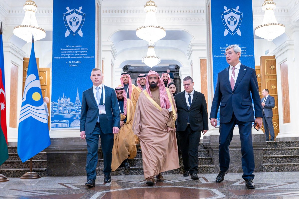 SPAregions's tweet photo. النائب العام يلتقي المدعي العام لروسيا الاتحادية على هامش مشاركته في الاجتماع الرابع والعشرين للمدعين العامين للدول الأعضاء في منظمة شنغهاي للتعاون المنعقد في مدينة قازان الروسية.
https://t.co/AUUrAUhJIW
#واس https://t.co/poUCU2PHYC