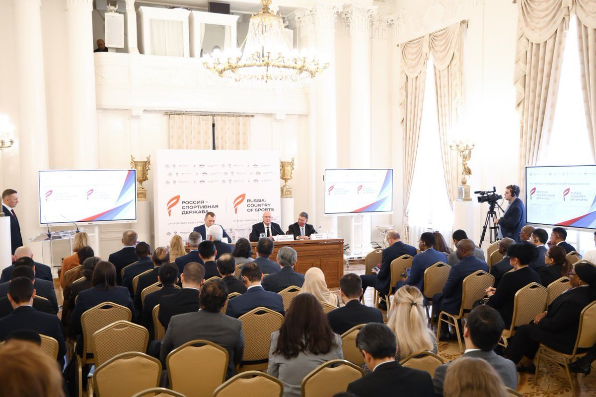 mfa_russia's tweet photo. 🗓 On Sept 30, @mfa_russia hosted a presentation for the diplomatic corps of the International Sports Forum “Russia: Country of Sports”.

The Forum will take place in Krasnoyarsk on Oct 21-23, promoting dialogue &amp; cooperation in sport.

https://t.co/uDgBIsKn9A https://t.co/CsaBX6Zyuc