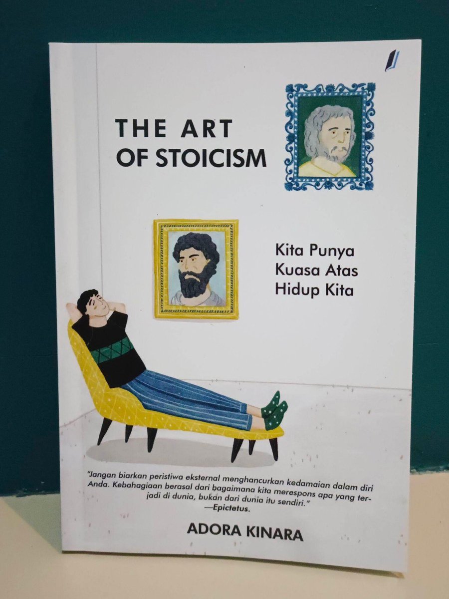 Oldschools_'s tweet photo. Buku yg dibaca Gia (@Giaa_JKT48) 📚✨: The Art of Stoicism -  karya Adora Kinara 

"Kita Punya Kuasa Atas Hidup Kita." Seni melatih ketenangan jiwa lewat filosofi Stoikisme 💭✨

#Os48 #GiaJKT48 https://t.co/xekYWCeTF0