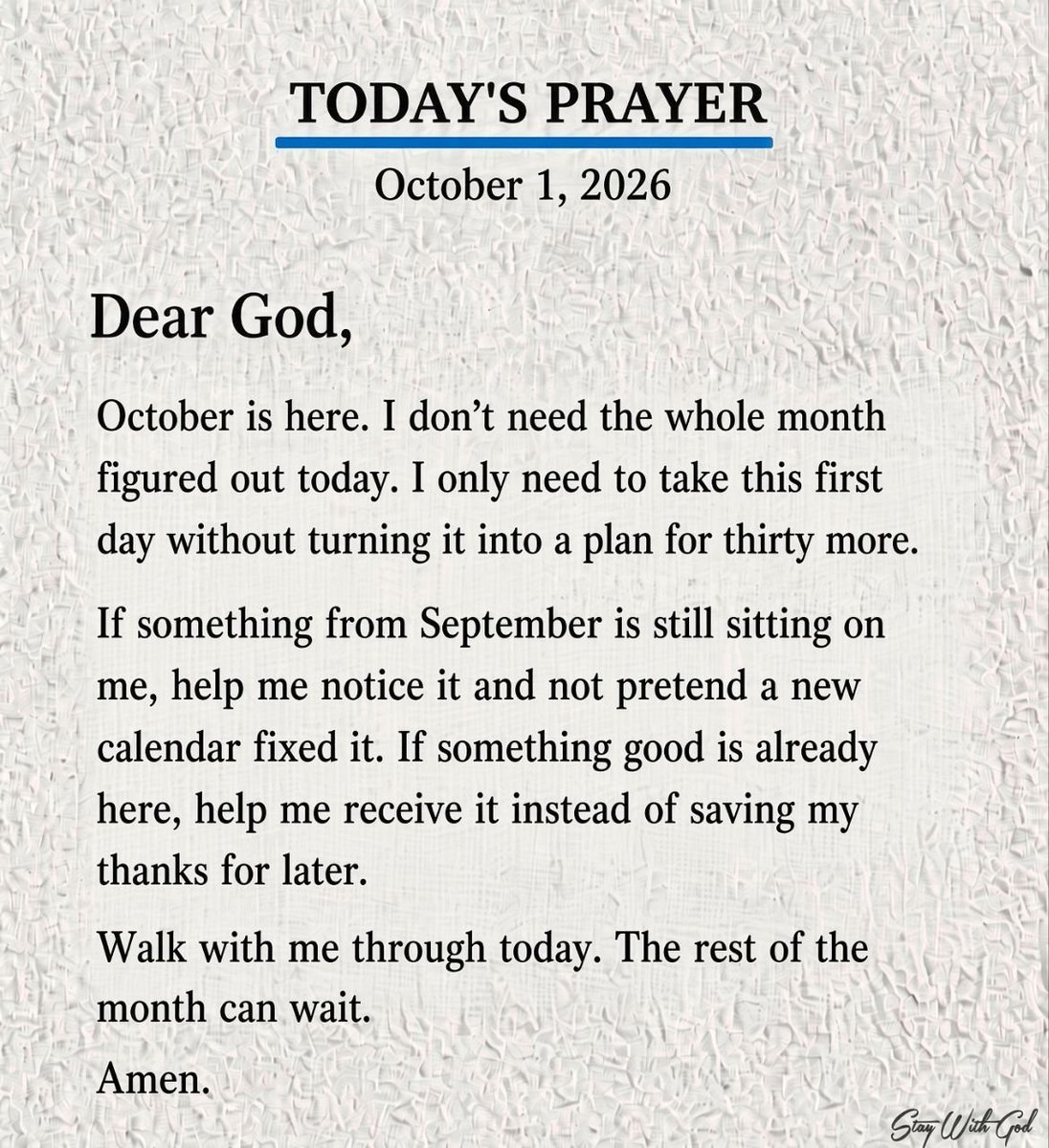 StayWithGod111's tweet photo. I don’t need the whole month figured out today. 🙏🏻 https://t.co/4MA1YRcDsG