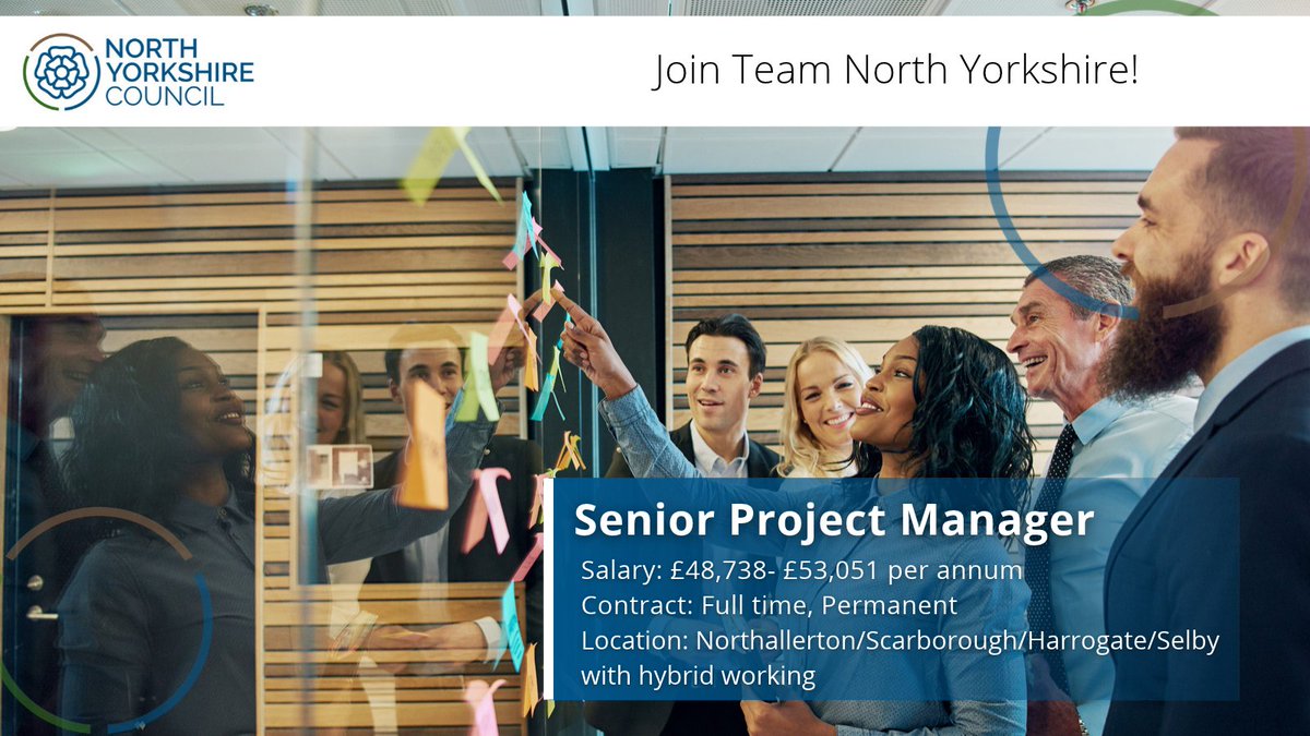 NycjobsUk's tweet photo. Are you someone who is innovative and has the ability to oversee the delivery of strategic projects?
Visit: https://t.co/bkSuPDkkF3
#ProjectManager #SeniorProjectManager #TransformationJobs #ProjectManagement #ChangeManagement #HybridWorking #NorthallertonJobs https://t.co/TgPjf22UAt