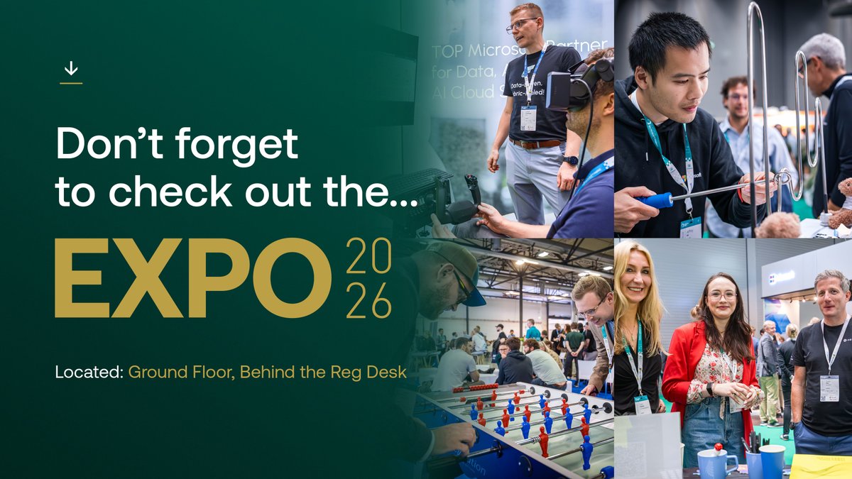 EuropeanFabric's tweet photo. π€© Have you visited our wonderful sponsors yet?
Be sure to stop by booths, talk with sponsors, enter competitions and more!
#FabConEurope #SQLConEurope https://t.co/BCohRlRLkx