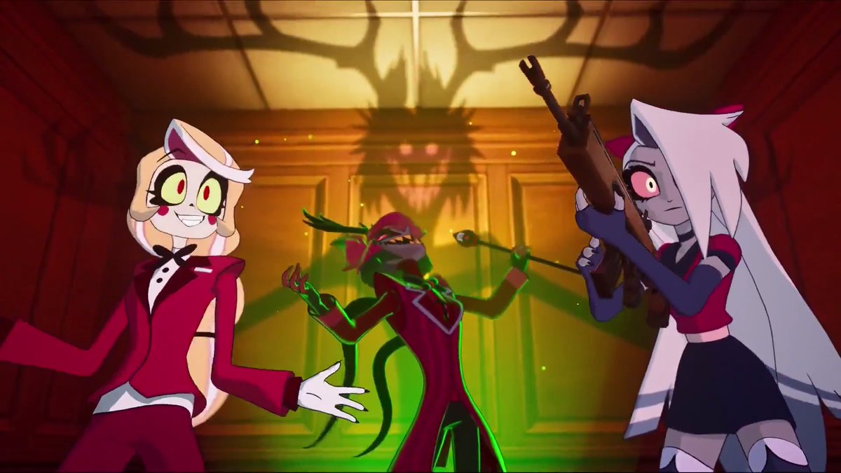 iannzits's tweet photo. 👹 FORTNITE | HAZBIN HOTEL — Uma nova colaboração com Hazbin Hotel chegará durante o Fortnite: Pesadelos 2026, agora trazendo Trajes!

Revelado no trailer de jogabilidade do evento de Halloween. https://t.co/qvwzSpTmHS