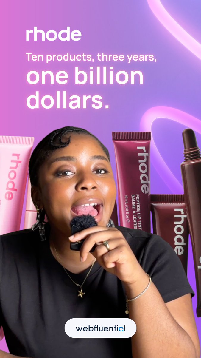 WebfluentialZA's tweet photo. Rhode’s success is easy to attribute to Hailey Bieber’s fame, but when celebrity-backed brands with huge audiences are shutting down, there’s clearly more to the story.

So what did Rhode get right?

Click the link to read the full breakdown behind Rhode’s billion-dollar success and why the model could have real relevance for African brands and creators.

🔗: https://t.co/DbuPIjtHHS

#InfluencerMarketing #CreatorEconomy #Webfluential #Africa