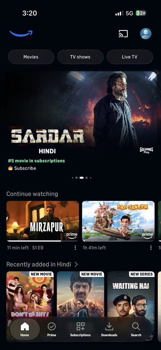 BahootZiddiHoon's tweet photo. @PrimeVideoIN Please Provide Sardar 1 For Prime Users https://t.co/uLHGseryWB
