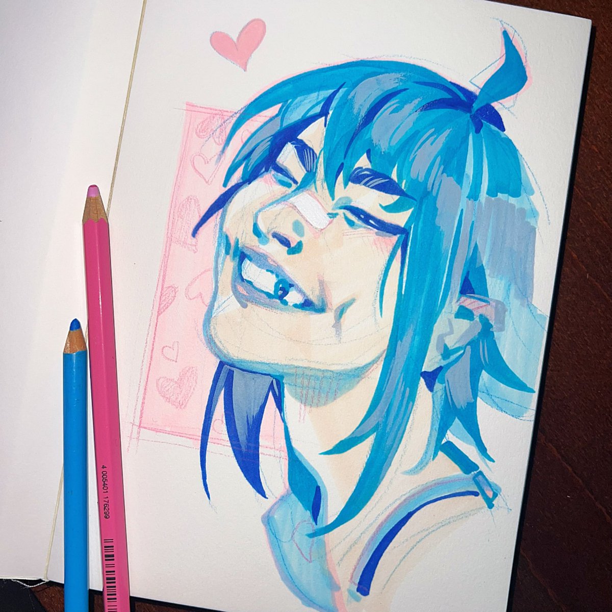 artbynips's tweet photo. 40 min Anya @OFFcellcomic 🩵 #artober2026 (let’s see if I can do a couple) https://t.co/0xTWVlrtTV