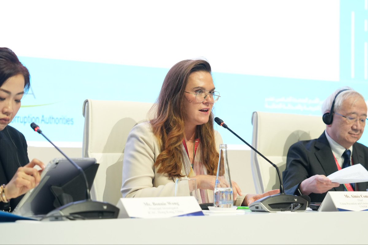 UNODC's tweet photo. Corruption behind bars can threaten security, human rights &amp; trust in justice.

Today at the #CrimeCongress, UNODC &amp; @hongkongicac launched Integrity Behind Bars, a practical guide to help countries identify &amp; tackle corruption risks across prison systems: https://t.co/0iESvI2Um2 https://t.co/UCjH4nwdZl