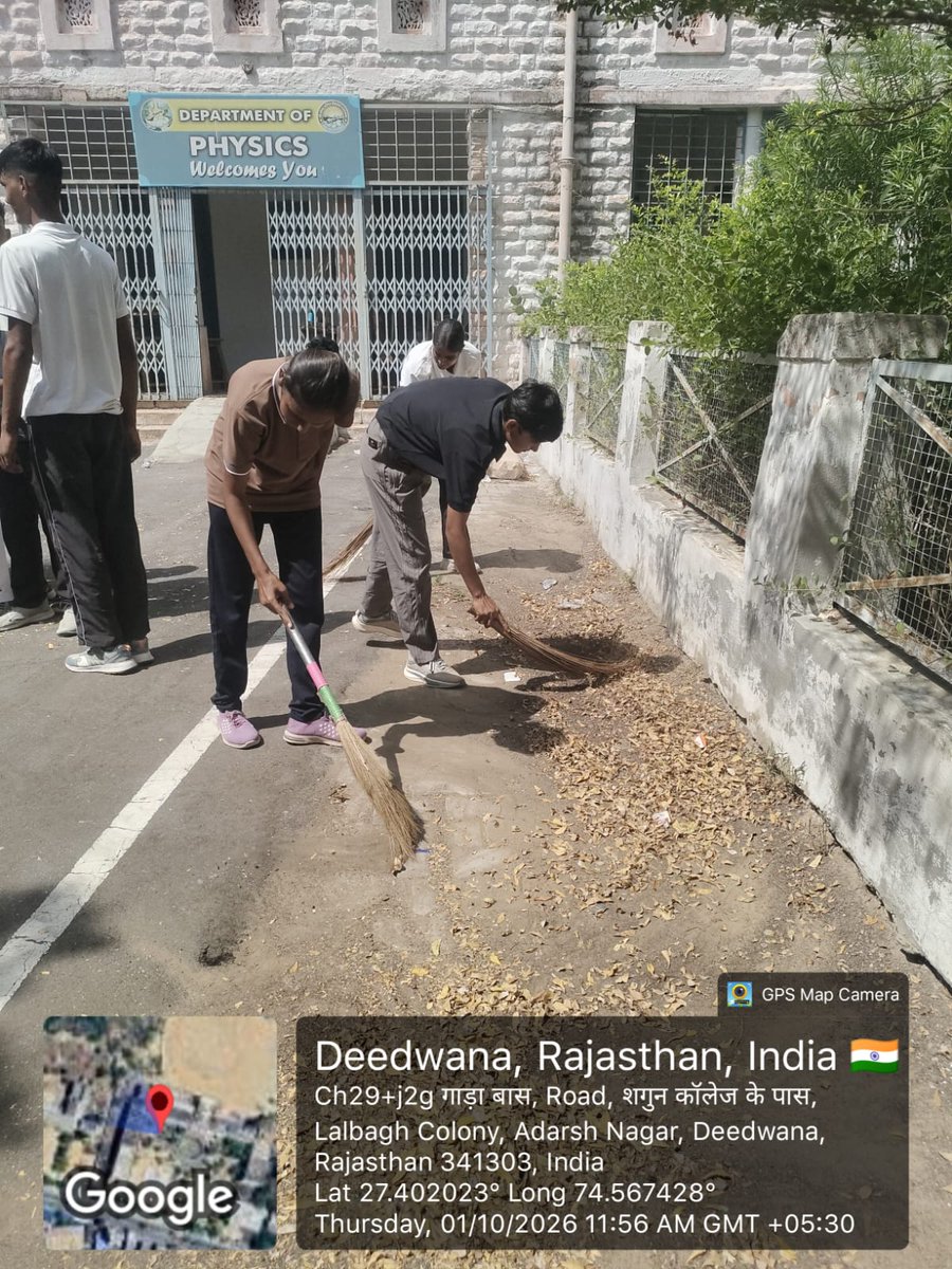 DMDeedwanaKucha's tweet photo. #विकसित_भारत_जन_सेवा_अभियान
#डीडवाना_कुचामन
विकसित भारत जन सेवा अभियान के तहत राष्ट्रव्यापी श्रमदान कार्यक्रम "एक दिन एक घंटा एक साथ" के तहत जिले के राजकीय कार्यालयों में आयोजित हुए स्वच्छता एवं श्रमदान कार्यक्रम |
@DIPRRajasthan
@RajCMO
@swachrajasthan
#vbjsa
#सेवा_की_कहानी https://t.co/JoL6n1pO3e