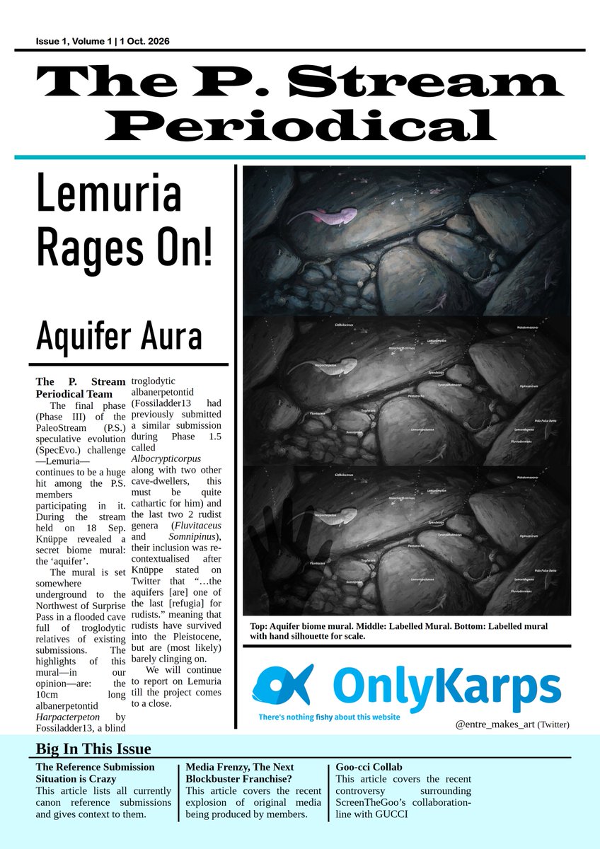 europasaurus445's tweet photo. The first issue of The P. Stream Periodical is now live, this issue covers notable events from the latter half of September.

We thank everyone who allowed us to use their graphics in this issue.

Read it here: https://t.co/wAZ4TKGmMw https://t.co/wcuZeGSgVn