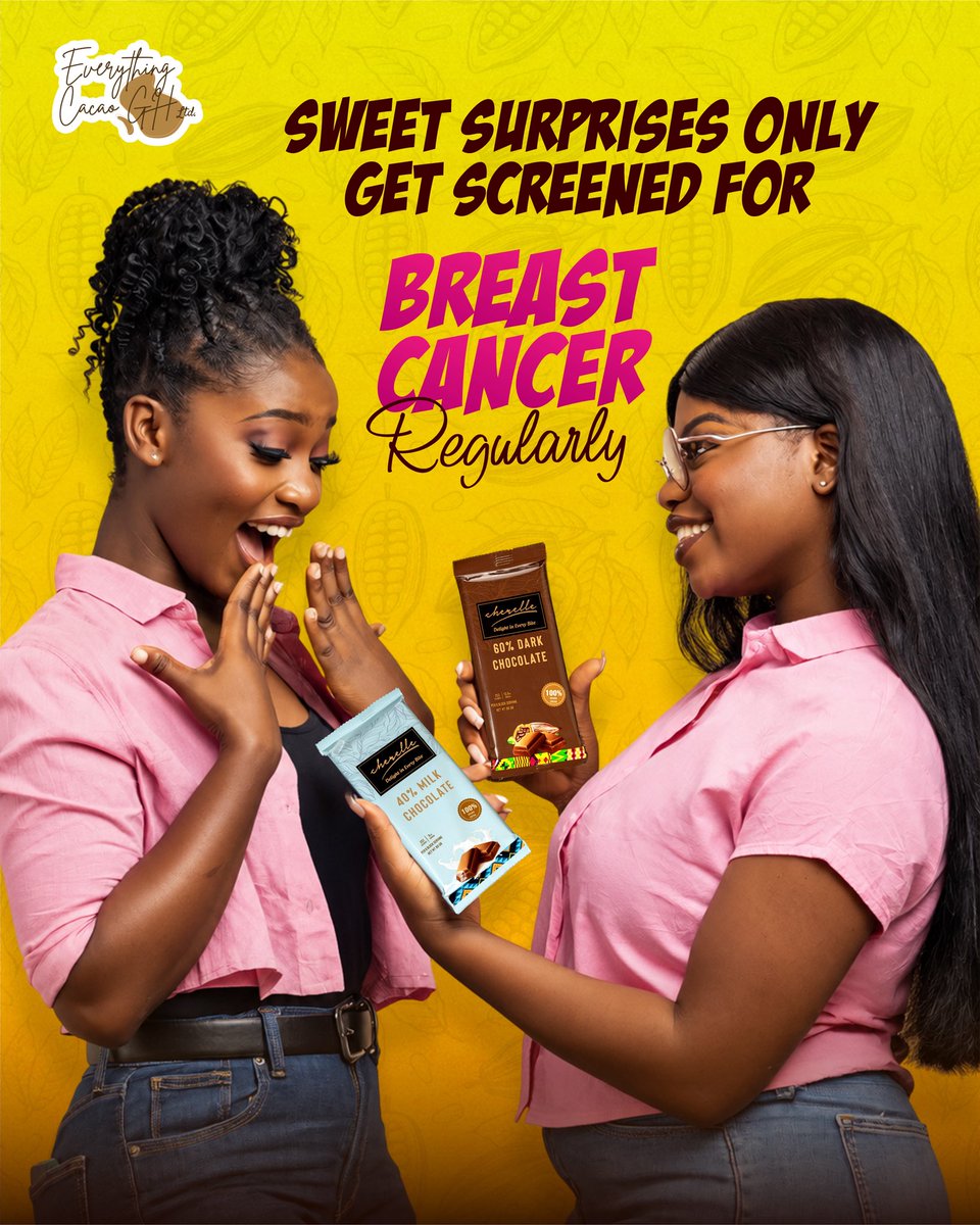 everythingcacao's tweet photo. Talk to a healthcare professional about breast cancer screening and the checks that are right for you. Finding breast cancer early can improve treatment options. #breastcancermonth #pinkoctober #getchecked https://t.co/dFd9votcRq