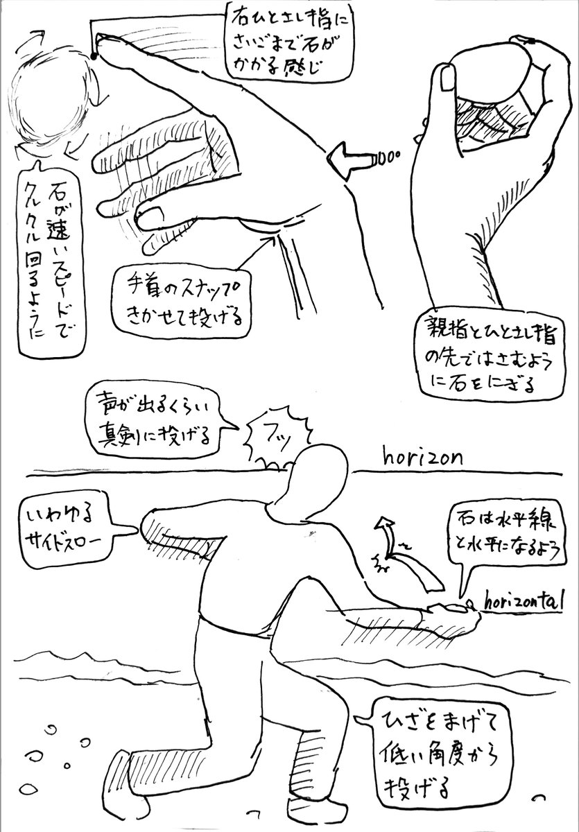 makoshi23's tweet photo. 今日の午前は水切り初心者に水切り指南してきた
最初これはムリだと思ってたけど小一時間ほどで成功して僕もとても嬉しかった
その後も何回もチャレンジしていたが結局コツは掴めなかったようであの一投は奇跡のワンスローだったのかもしれない https://t.co/cFpYJBHkLb
