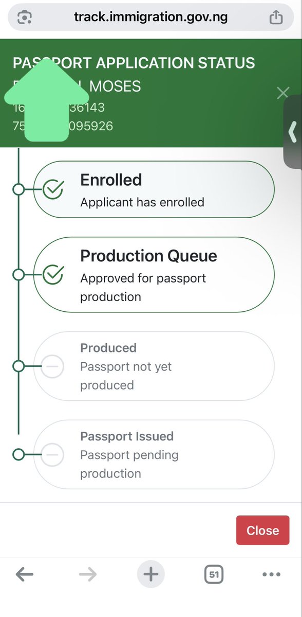 Benmozil's tweet photo. @nigimmigration My online biometric verification via the NIS app since 22 July has been left on this stage, even after being approved for production on 18th August. I have not gotten my new passport. Sent the old passport and money order to London consulate. Please help @nigimmigration https://t.co/QzUBtUwbet
