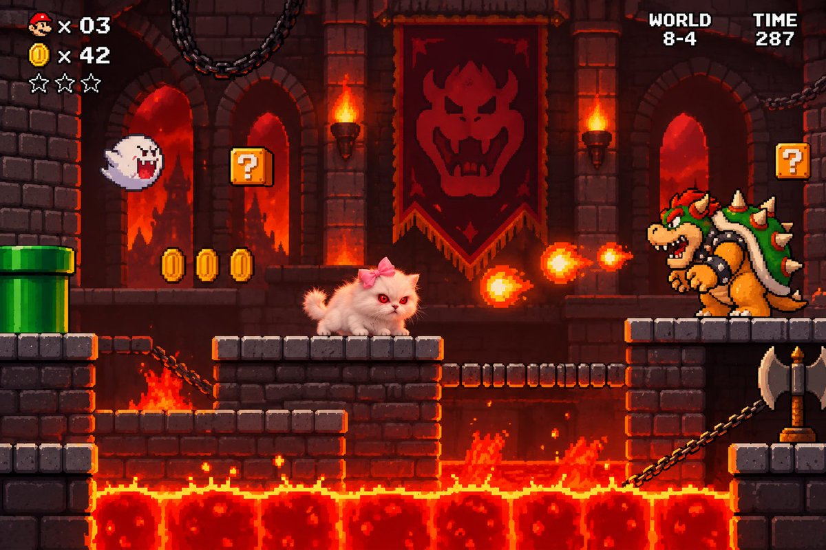Hell_Kitty_off's tweet photo. She’s ready to beat bowser https://t.co/ax7pe4hMuu