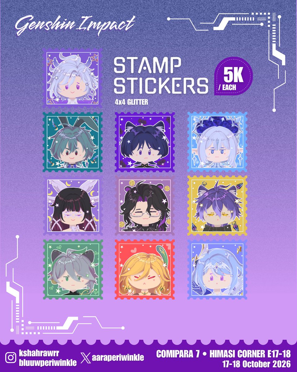 Aaraperiwinkle's tweet photo. [❤️ &amp; 🔁 APPRECIATED]

📍 HIMASI CORNER | E17-18
💫 Genshin Impact
📦 OTS pick up both day

ෆ One purchase of Dottore bundles will get patpat from omegattore (if we meet :D)
#comipara
#comipara7 
#comipara7catalogue https://t.co/LEYYCHAgF8
