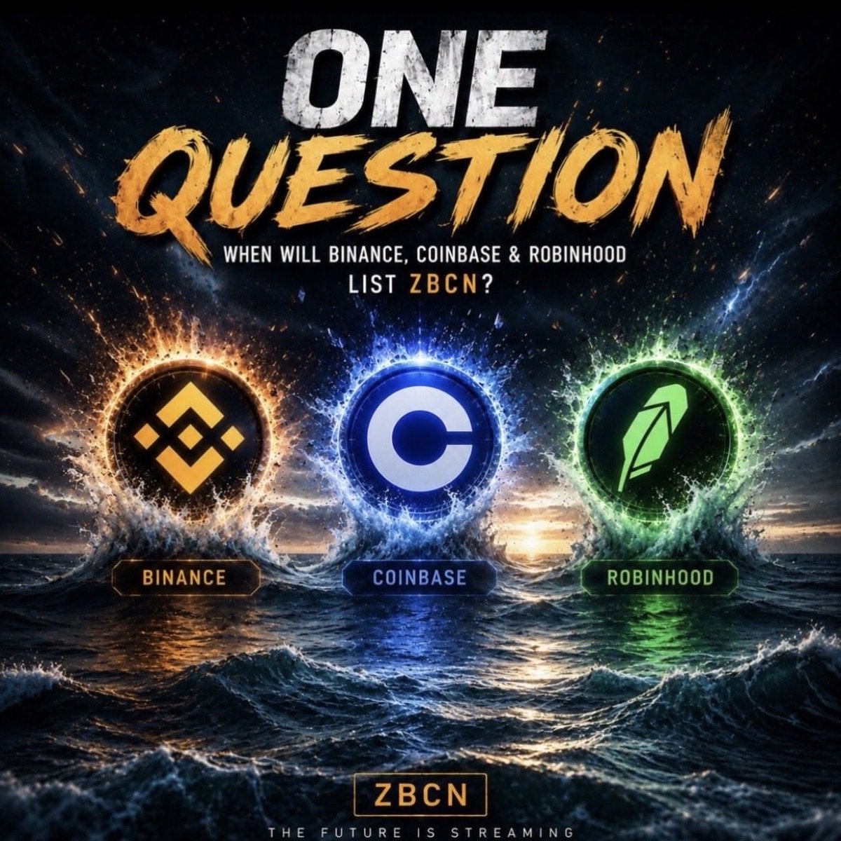 CaptainZackZBCN's tweet photo. 363 Days ONE QUESTION: When will @binance @coinbase and @RobinhoodApp list solana:ZBCNpuD7YMXzTHB2fhGkGi78MNsHGLRXUhRewNRm9RU ?👀

The technology is live. The ecosystem is expanding. Adoption is growing and the community is getting louder.

Which platform lists ZBCN first? Drop your prediction below! 

The future is streaming.