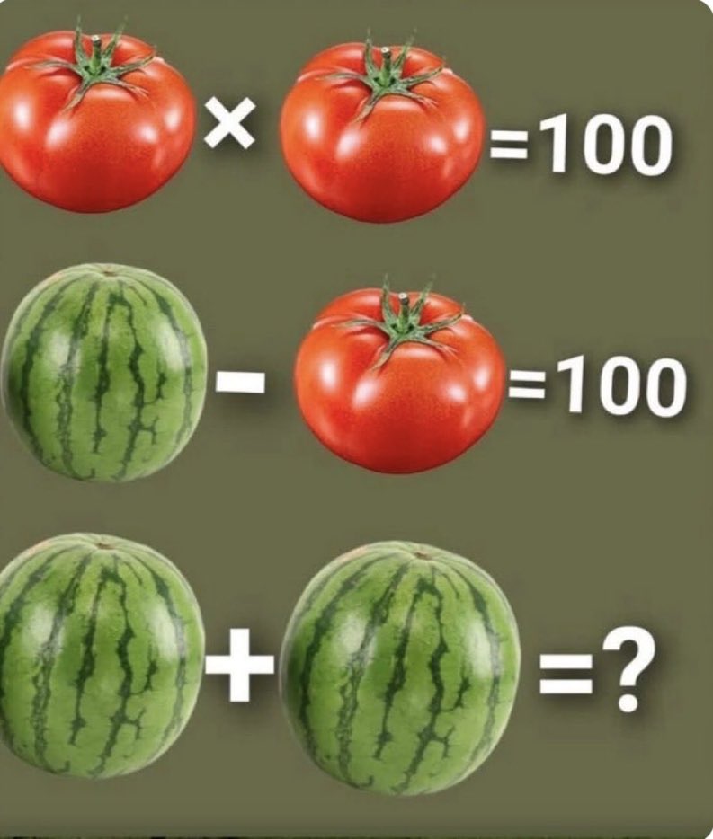 Megamillions71's tweet photo. Easy Maths !!
What Is The 
Right Answer ?? https://t.co/zBMsHo0YJC