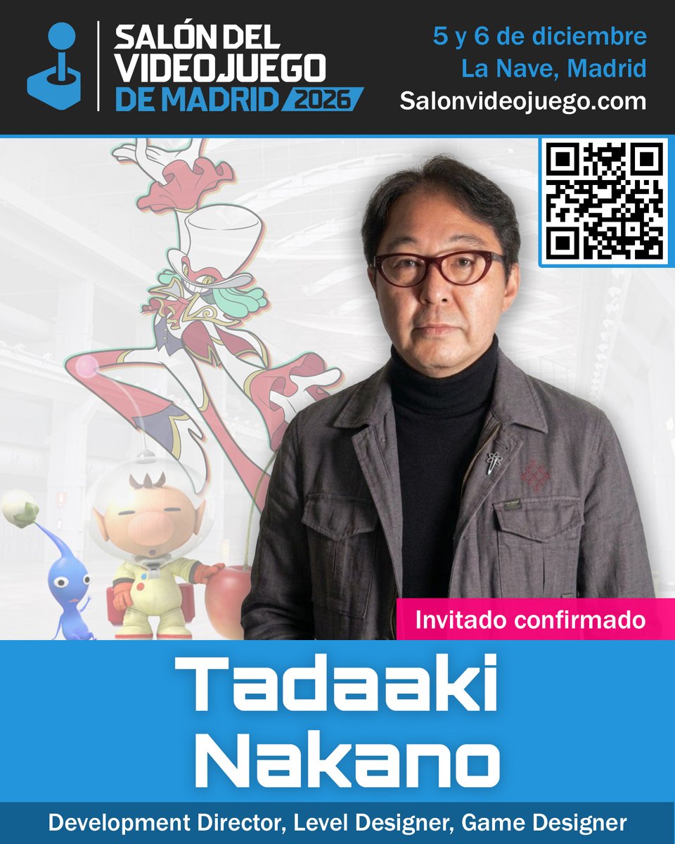 salonvideojuego's tweet photo. Desvelamos el SEGUNDO INVITADO del #SalondelVideojuegodeMadrid

Tadaaki Nakano, director de desarrollo de Balan Wonderworld, diseñador de Hey! Pikmin y diseñador de niveles de Sonic Superstars

🗓️ Estará ambos días en el evento

🎟️ Hazte con tu entrada: https://t.co/S3V0uYGe5Y https://t.co/O3KjfwMaMg