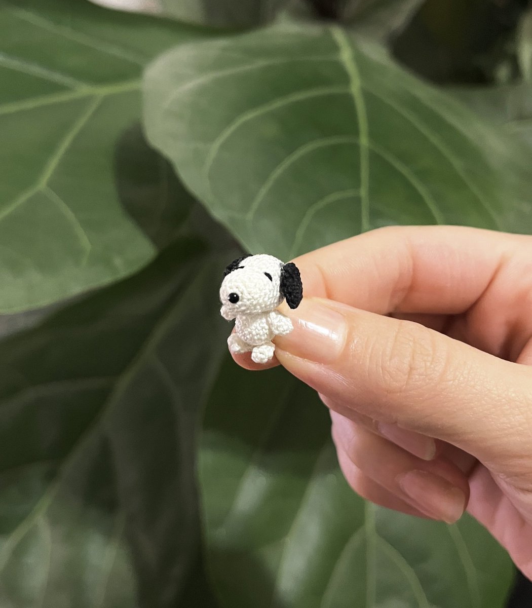 snoopy_world1's tweet photo. i made (allegedly) the worlds smallest snoopy. https://t.co/8S89KUZrcP