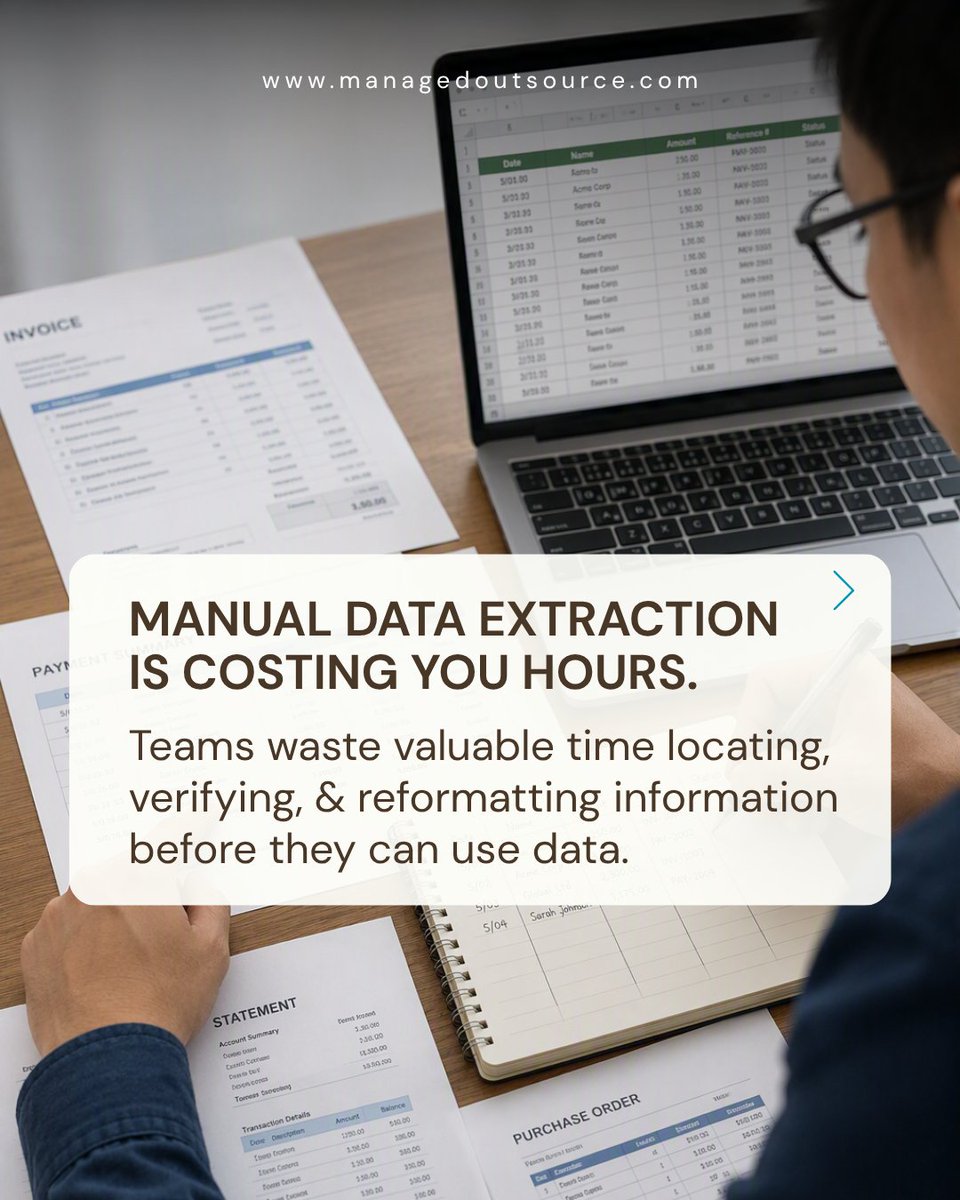 MOS_Operations's tweet photo. Important information shouldn't stay trapped inside documents.

AI data extraction identifies relevant details and converts them into structured data, shortening the gap between where information is stored and where it needs to be used.

#AIDataExtraction #BusinessAutomation https://t.co/UnyMPKV8JI