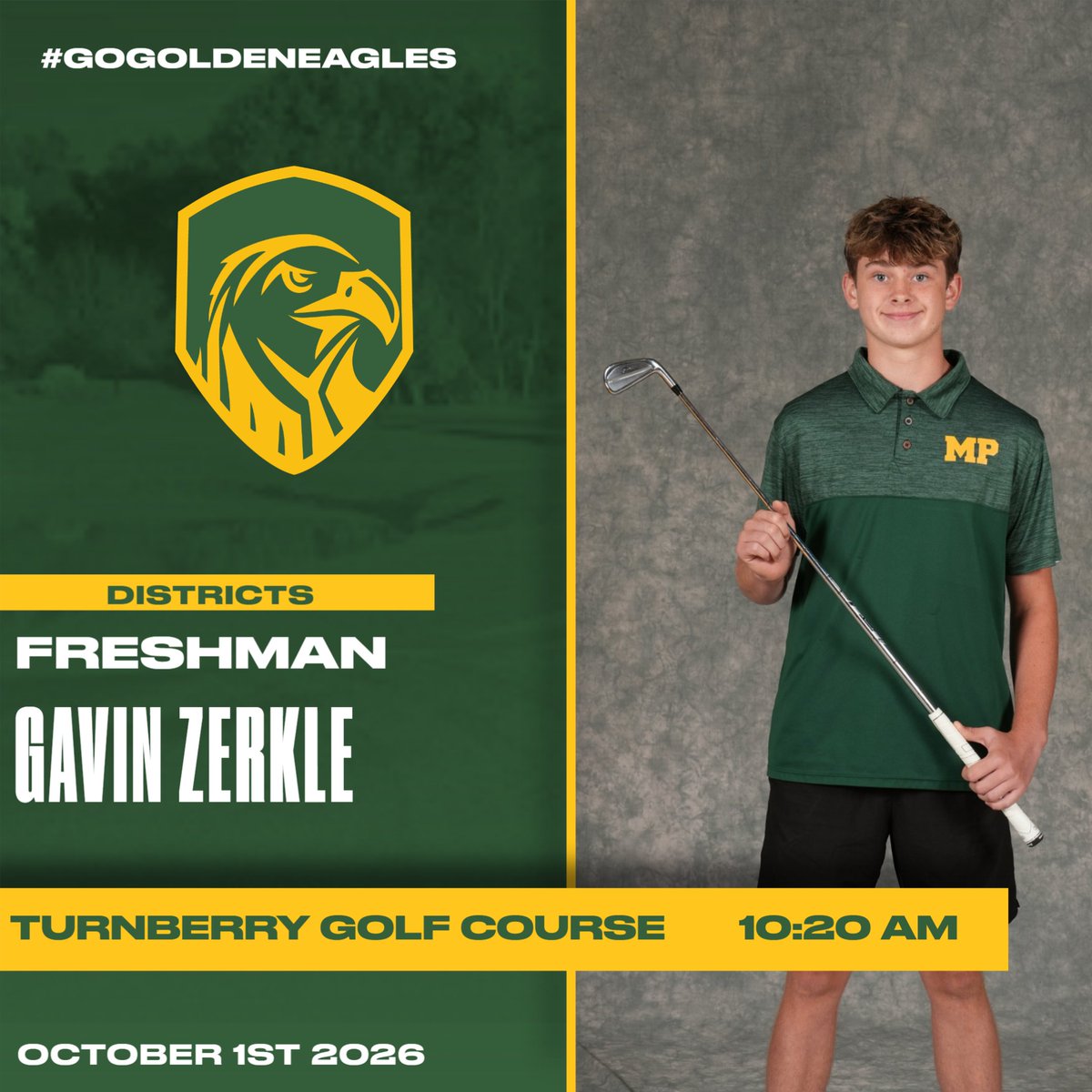 ADMadisonPlains's tweet photo. Good luck to freshman Gavin Zerkle who will be teeing off today at the District Championship at Turnberry Golf Course in Pickerington. Good luck Gavin! https://t.co/zWF9v9yxVV