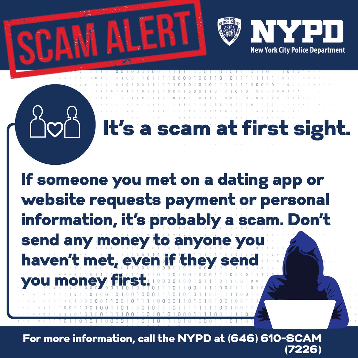 NYPD111Pct's tweet photo. 🚨Financial Scam Awareness Reminder🚨
Please refer to the attached graphics for important information on how to recognize and avoid financial scams.
Stay alert! Protect your information. When in doubt call 911! https://t.co/b0fJgjhtRt