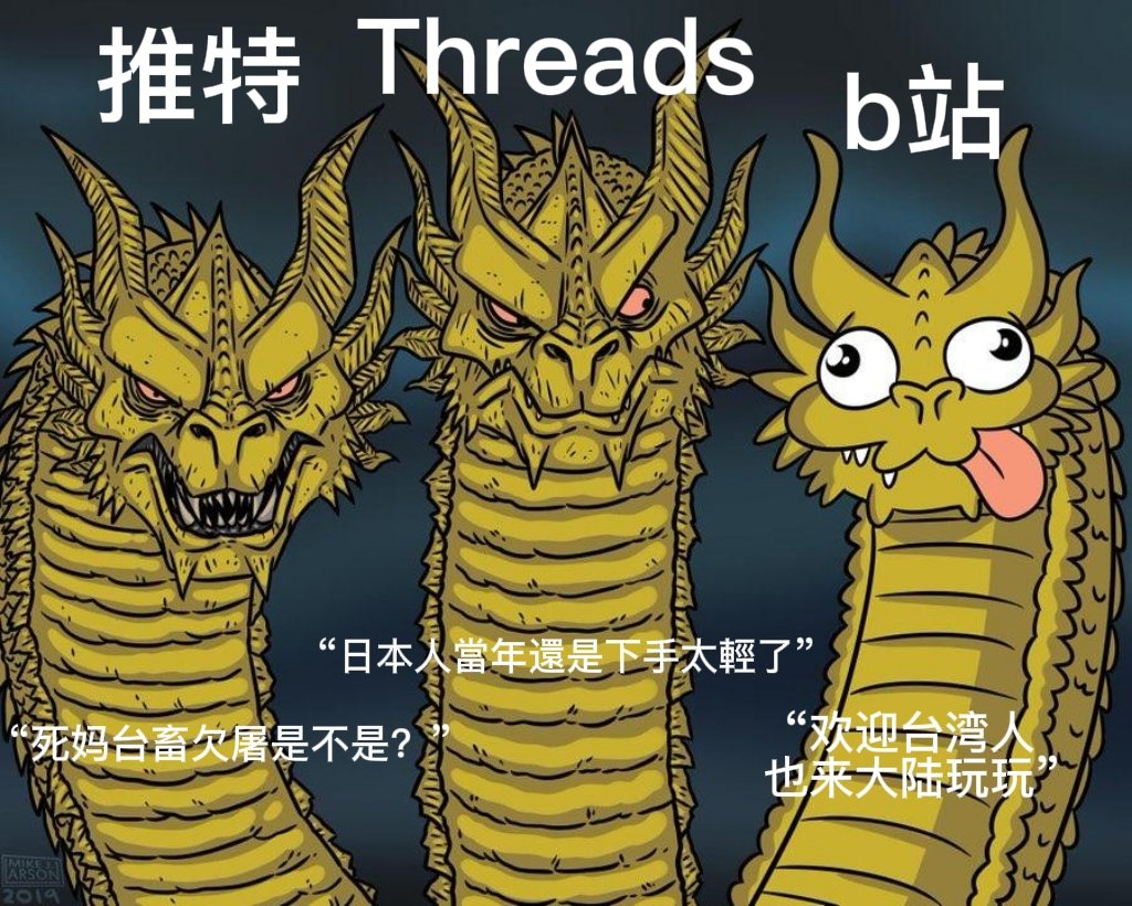 ScYds's tweet photo. 論我在不同平台對待台灣人的態度😋 https://t.co/K66ctDHymy