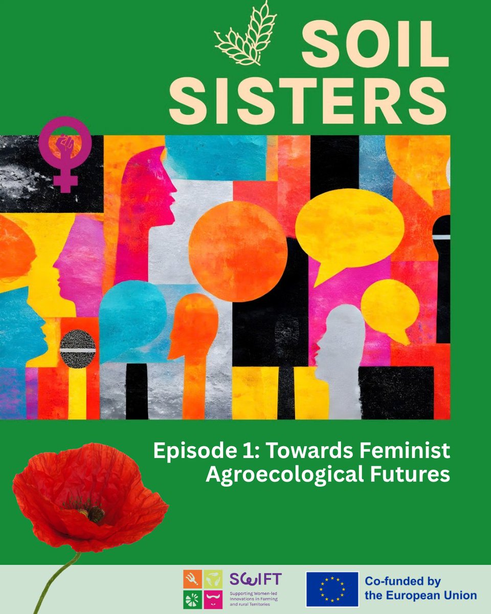 ECVC1's tweet photo. #SoilSisters ep 1: Feminist Agroecological Futures. Hear farmers, researchers &amp; orgs share experiences on agroecology &amp; gender justice in Europe. #SWIFTproject

🎧https://t.co/VCgGmZocPK https://t.co/ATczrC8EZP