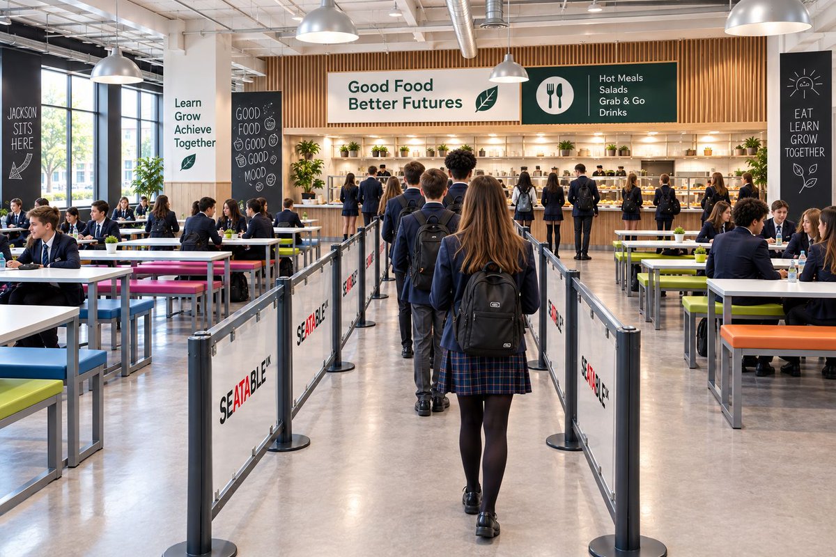 SeatableUK's tweet photo. Heavy-duty, fully welded queue barriers built for your brand 🛑✨ Custom RAL powder coating & logo panels. Contact us today! 👇
Tel: 01484 861 982 https://t.co/la73yCAyy6
#CrowdControl #DiningHall #QueueBarriers https://t.co/GpWAhFUfv6