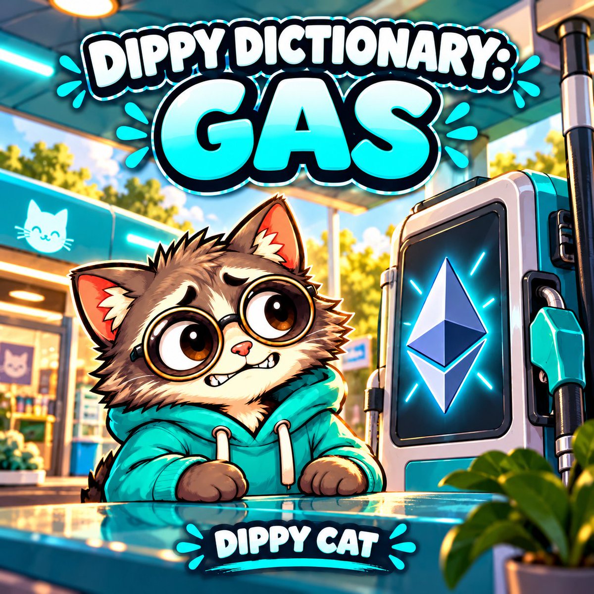 DippyCatmeme's tweet photo. Dippy Dictionary 📚 On Ethereum, gas measures the work needed to execute operations. Gas fees are paid in ETH and vary with network demand and transaction complexity. Learn: https://t.co/ysKwerM9TF #DippyCat https://t.co/Svg7qlBEhH