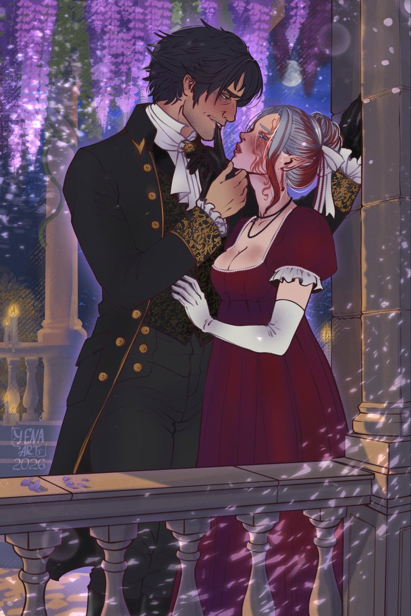 YenaArtENG's tweet photo. — Nobleman wouldn’t do that
— Right now I don’t want to be a nobleman
— I’ll ask you about it tomorrow
— When I’ll. is it your father’s manor?
— Are you out of your damn mind, “Lord Gortash”? 
— Absolutely and completely

#yena_myarts #envergortash #durgetash #bg3regencyweek2026 https://t.co/aYKibeoiZg